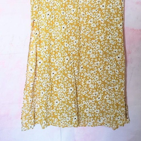 After Market Yellow & White Floral Kimono Size S - Picture 3 of 8